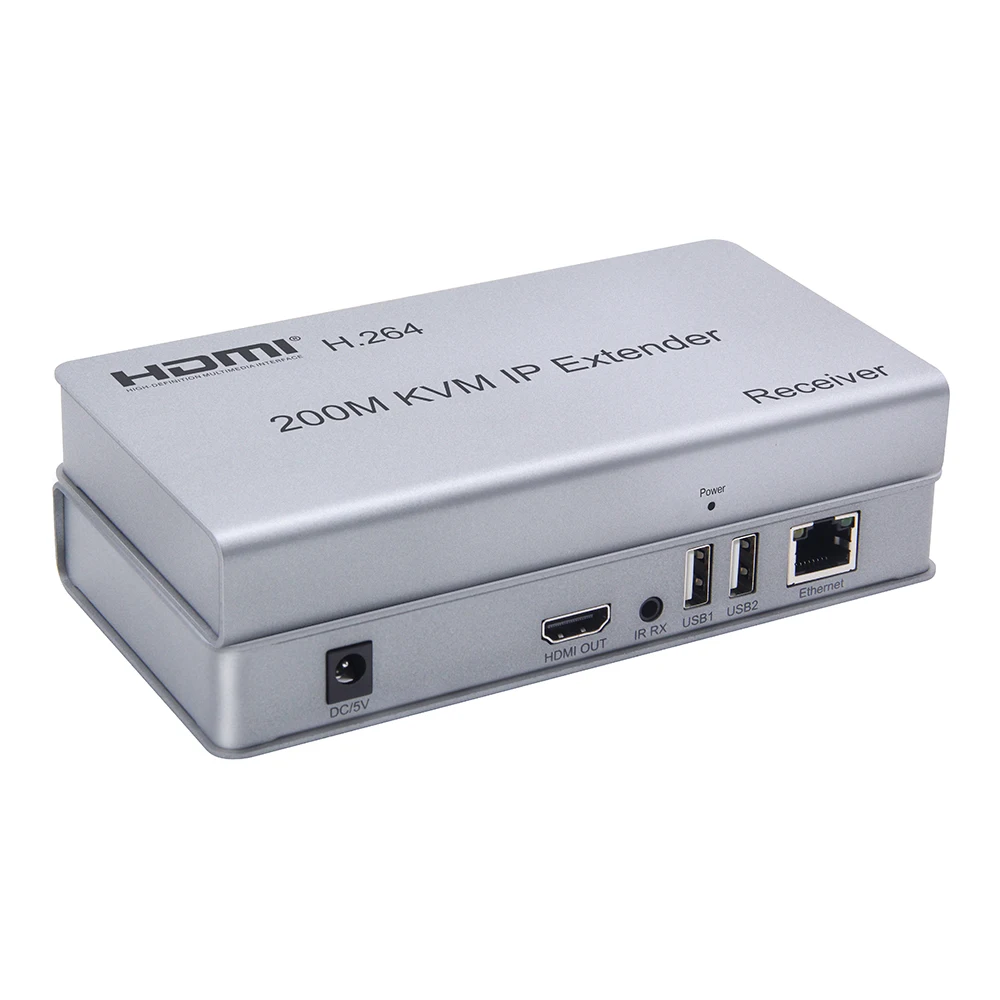 HDMI 200 M IP KVM Extender удлинитель USB поддержка TCP/IP точка одна до нескольких точки и