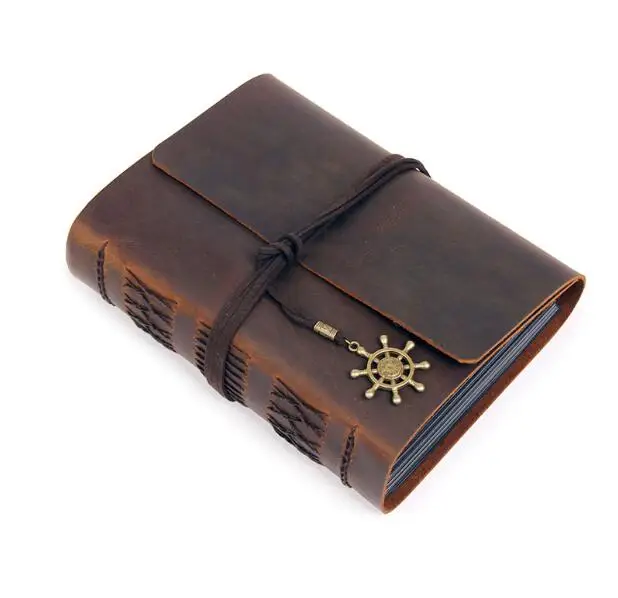 

Free Shipping Original European Style Handmade Genuine Leather Photo Album Travelling Gift