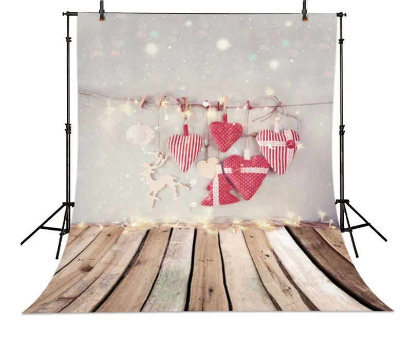 

Love Snow Spot Backgrounds Vinyl cloth High quality Computer printed christmas backdrops