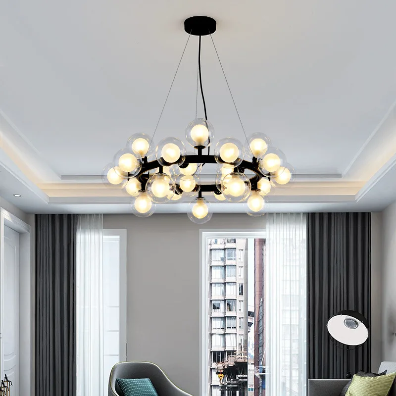 Modern nordic Iron pendant light hanging lights living room bedroom pendant lamp LED decor Indoor home study pendant lights