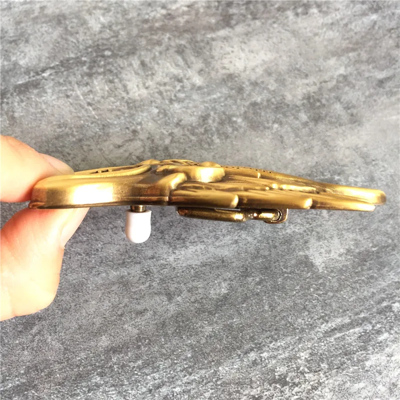 Большая пряжка для ремня с головой дракона Высококачественная из твердой латуни