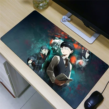 

FFFAS 80x40cm Japan Anime Large Mouse Pad Mat XL Tokyo Ghoul Gaming Mousepad Home Offfice Table Decor for MacBook PC Notebook