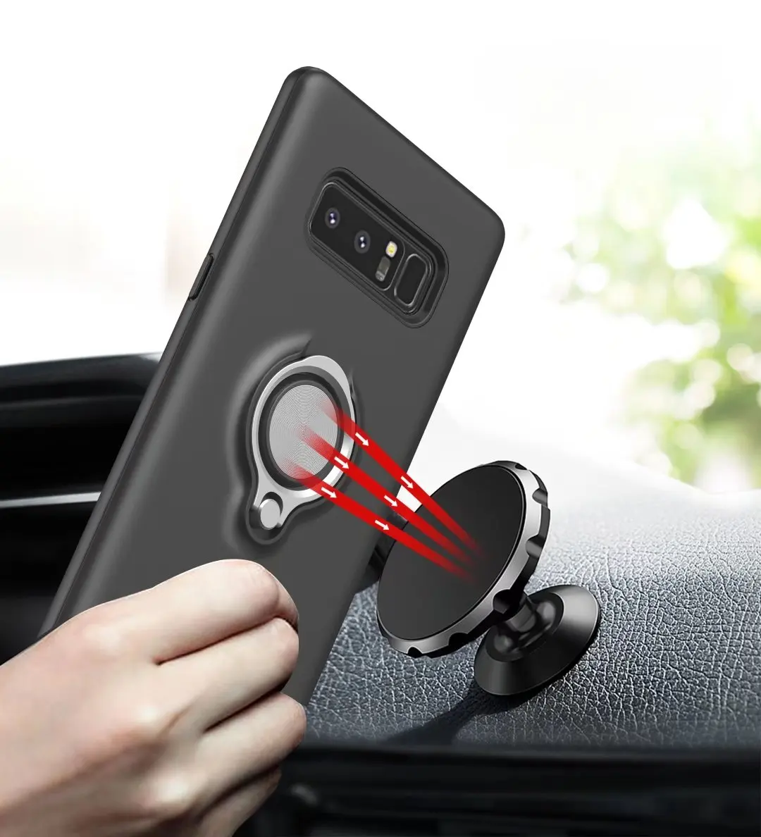 С 360 повернуть кольцо стенд палец держатель Обложка для samsung Galaxy S9 S8 Примечание 8
