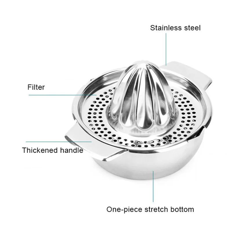 

Stainless Steel Citrus Lemon Orange Squeezer Juicer Hand Manual Press Kitchen Tool Dropshipping FAS