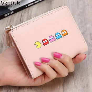 

Valink Tassels Zipper&Hasp Short Wallet Female Cute Coin Purse Cartoon Women Small Wallet 2018 New Lady Clutch Bag Carteras