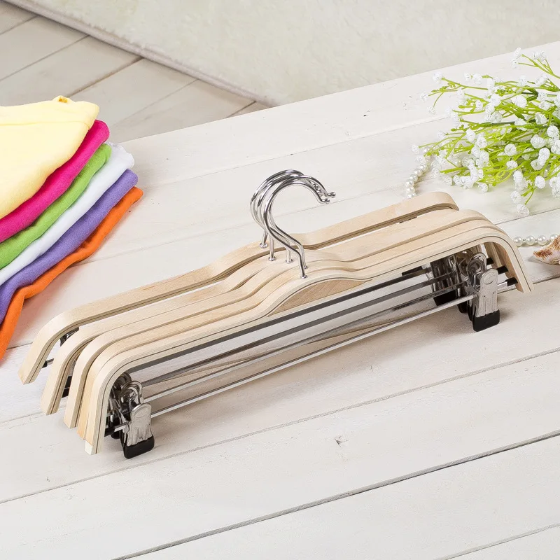 Деревянная вешалка для брюк 38 см с металлическими Колышками|hangers for|hanger sizeshanger for