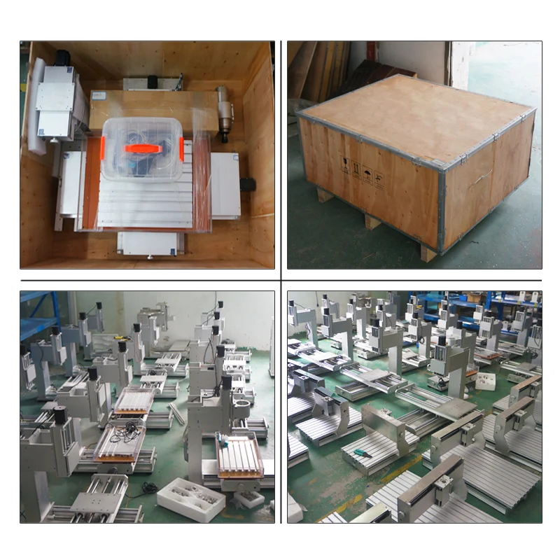 2200W wood router 4 axis cnc 6040 5 axis Vertical metal engraving machine 1500W 3 axis cnc milling machine for aluminum steel