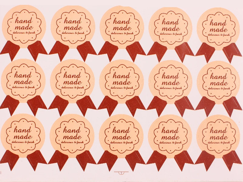 

Diy craft and cake food stickers label paper seal sticker handmade design