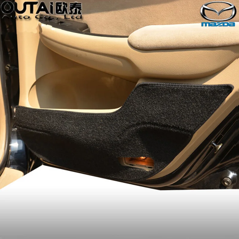 Car Door Anti Kick Pad Mat Cover Sticker For Mazda Mazda2 Mazda3 Mazda5 Mazda6 Mazda8 CX-5 CX-7 Car Door Protective Pad