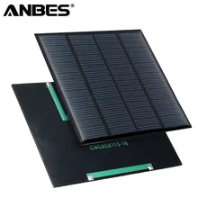 ANBES Solar Panel Portable 18V 1.5W Solar Cells Polycrystalline Silicone For Light Battery Cell Phone Chargers Home Travel