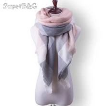 2017 Brand Designer winter Scarf For Women Scarves Cashmere Warm Wrap Plaid Scarf Luxury Scarf For Female Shawl Girls Shawls