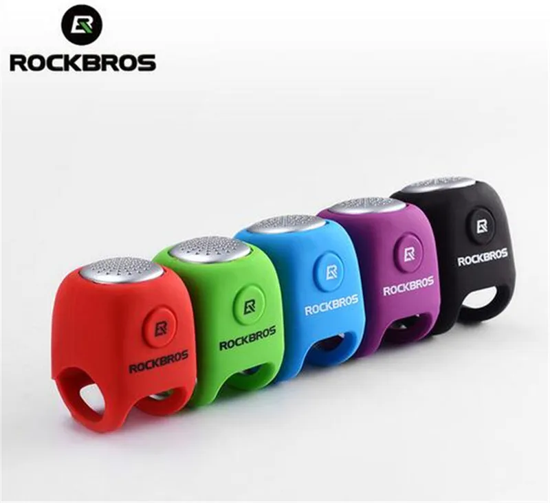 

ROCKBROS 90 db Electric Bike Bicycle Horn Alarm Bells Safety MTB Cycling Handlebar Bell Silica Gel Ring Bicycle Accessories