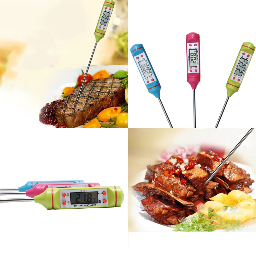 

Kitchen Tools Digital Food Probe Electronic BBQ Meat Thermometer Electronic Cooking BBQ Oven Thermometers For Kitchen Gauge Tool