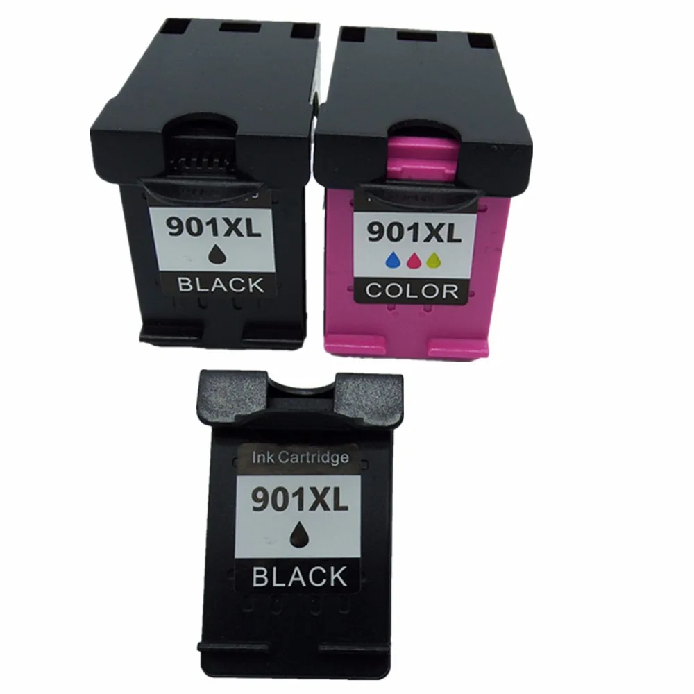 3 Pack Remanufactured Ink Cartridges For HP 901 XL HP901 HP901XL 901XL OfficeJet J4540 J4580
