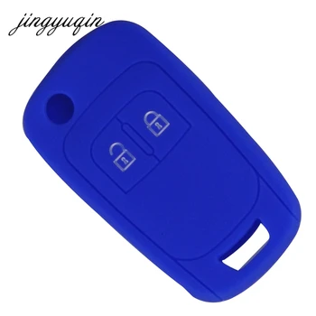 Keyforkess 30 pz/lotto caso chiave dell'automobile del Silicone per Chevrolet Lova vela Aveo Cruze Flip pieghevole copertura a distanza Fob - Jingyuqin 30 pz lotto caso chiave dell automobile del Silicone per Chevrolet Lova vela Aveo