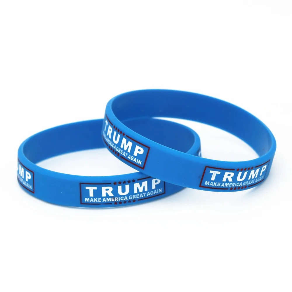 1 шт. силиконовый браслет с надписью Make America Great опять|Браслеты голограммой| |