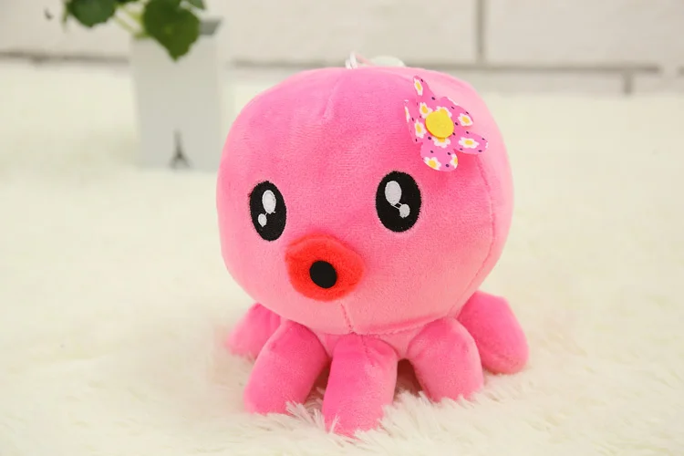 18 см Прекрасный рисунками из мультфильмов многоцветный кукла Осьминог Мини