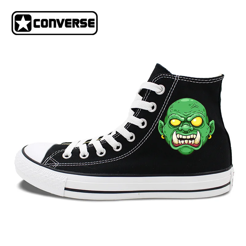 green and black high tops