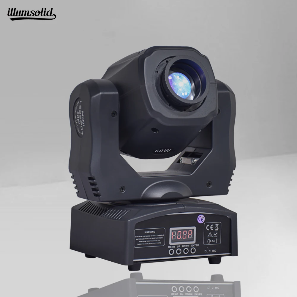 60W Mini LED DMX gobo Moving Head Spot Light Club DJ Stage Lighting