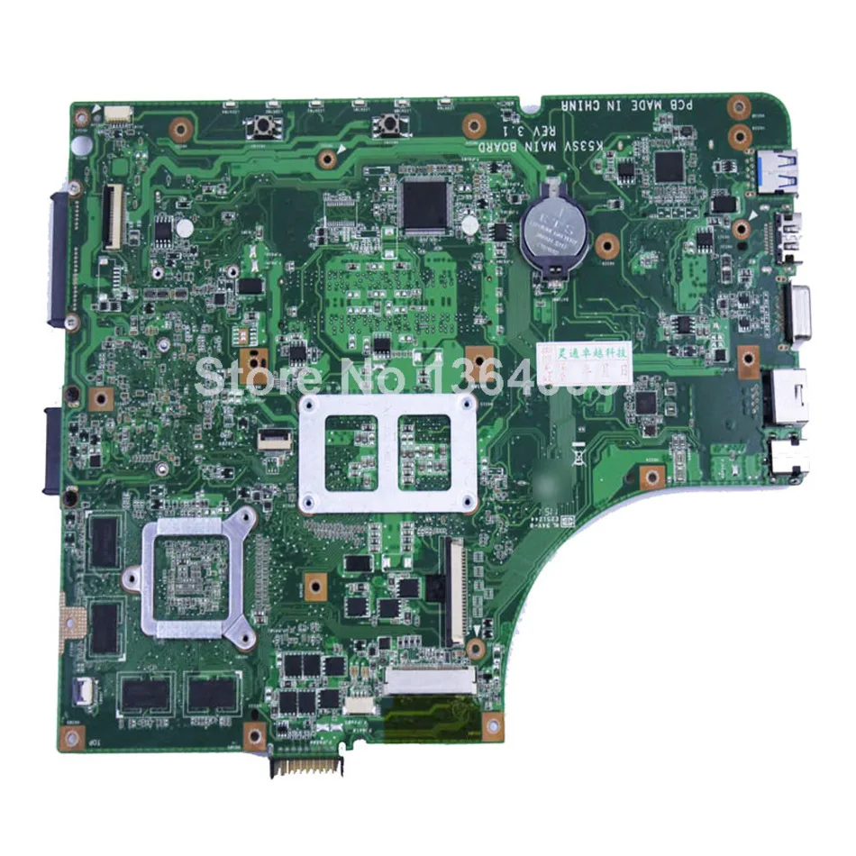 Factory price For Asus K53SV K53SM A53S X53S font b motherboard b font 8 memory laptop