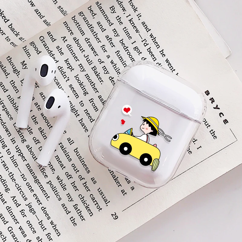 Для Airpods чехол милый для airpods чехол мультяшный защитный жесткий чехол прозрачный беспроводной чехол для наушников чехол s для apple air pod чехол