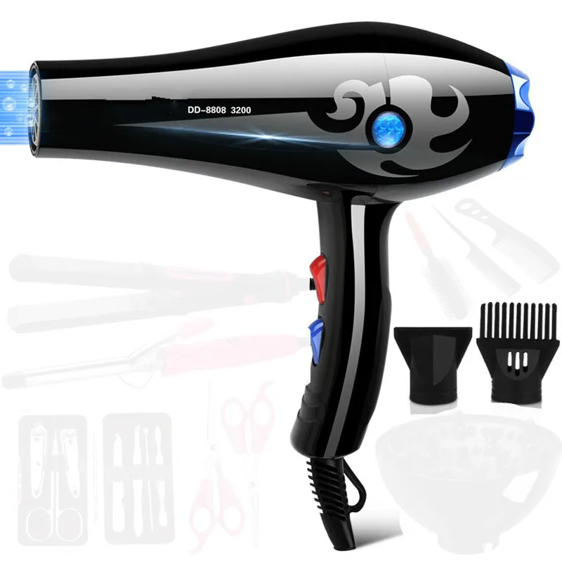 Hair Dryers hairdressers' salon specializes in 6000W high-power cold, hot, windanionic static residenti NEW Hair Dryers hairdressers' salon specializes in 6000W high-power cold, hot, windanionic static residenti NEW