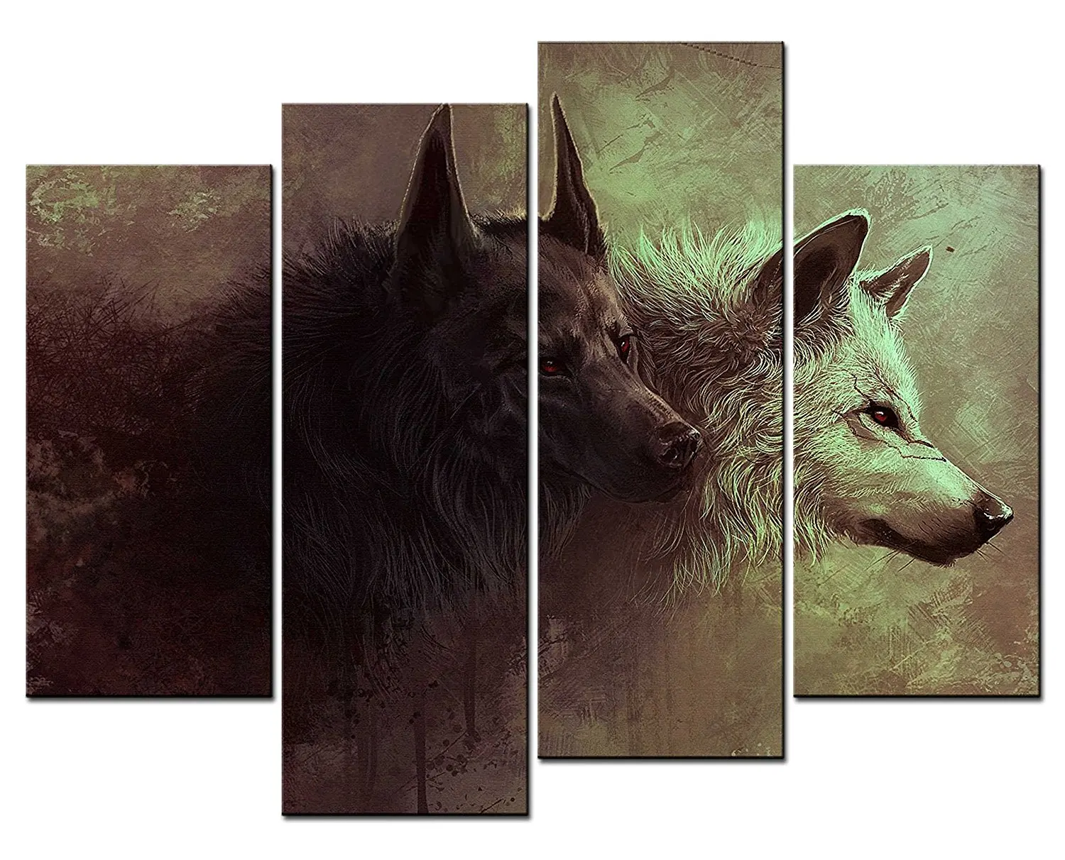 Popular Wolf Wall Art Buy Cheap Wolf Wall Art Lots From China Wolf in Wolf Home Decor
