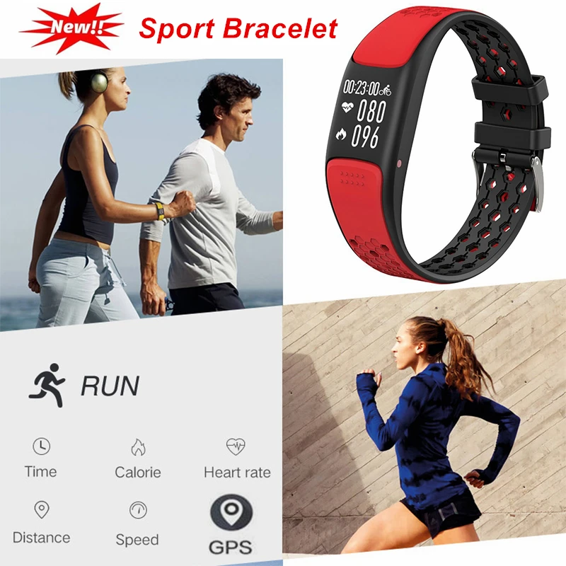 

2019 GPS Outdoor Sport Bracelet Heart Rate Sleep Monitor Activity Tracker Smartband IP68 Swimming Call Reminder Smart Wristband