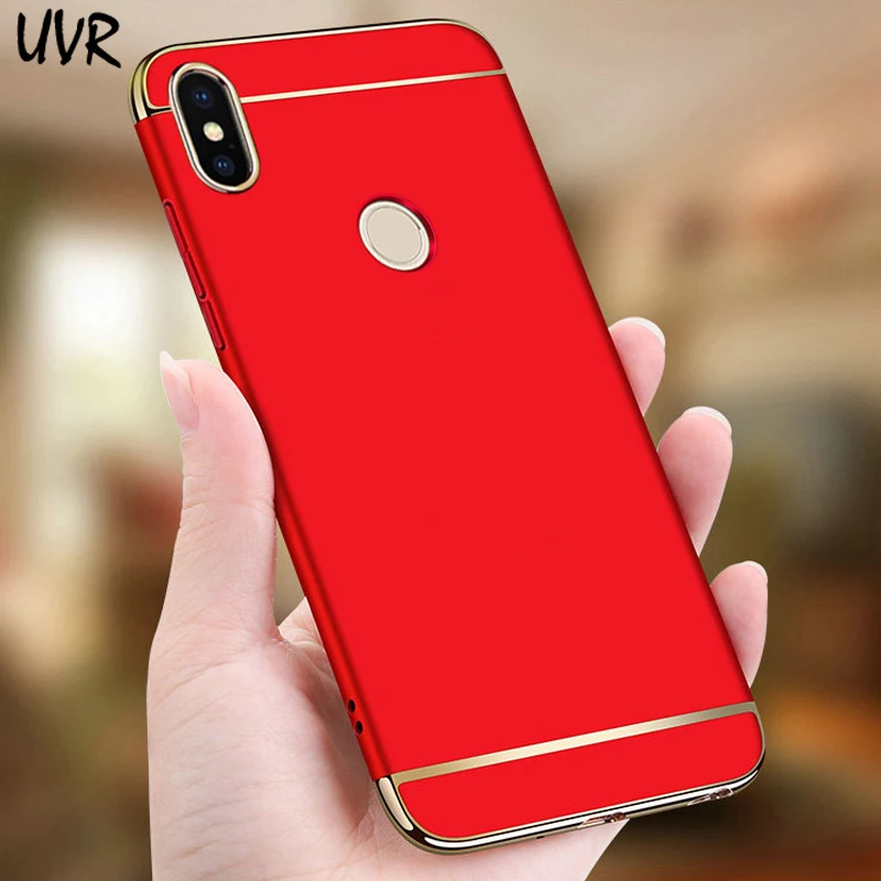 

UVR for Redmi Note5 Note 5 Pro Luxury 3 In 1 Full Body Back Cover Case for Xiaomi Redmi Note 5Pro Three In One Hard Phone Cases