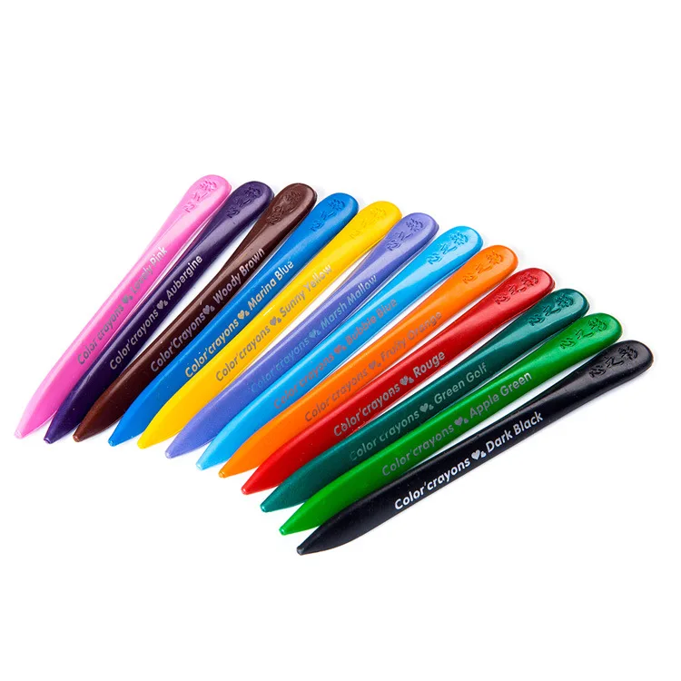 

24 Colors Non-toxic Crayon finger drawing Supplies Easy to erase educational kid drawing Art Supplies Student Stationery