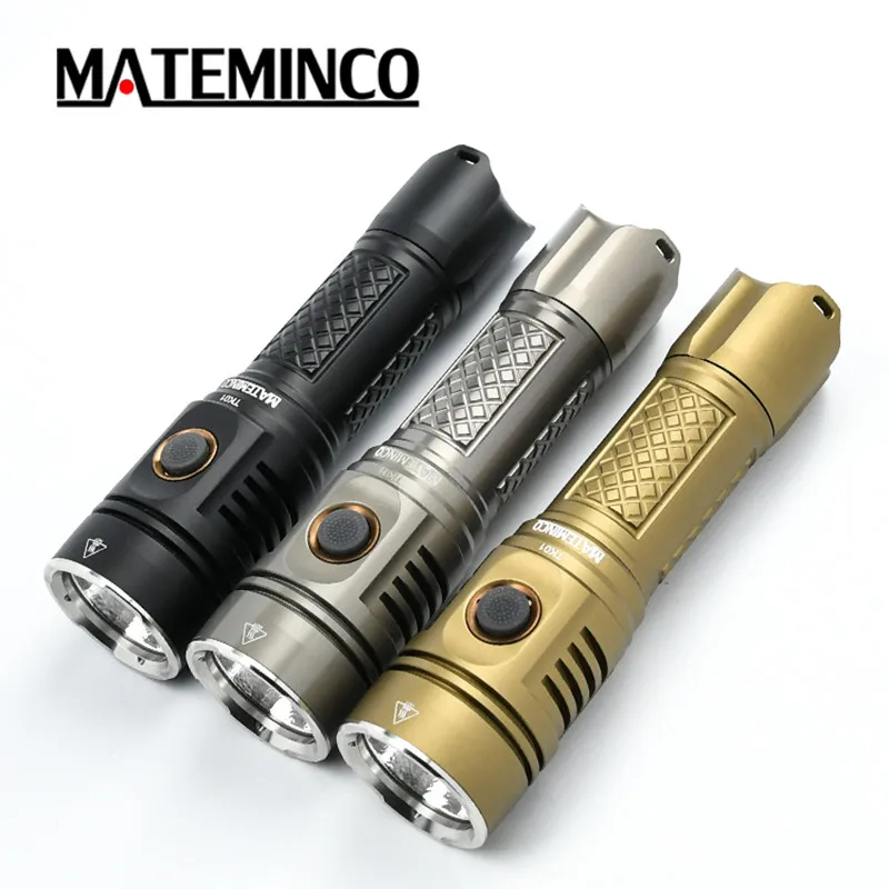 

Mateminco TK01 Cree Xhp50.2 Tactical 2215lm 21700 Battery Military Led Flashlight Torch Light with Strike Bezel