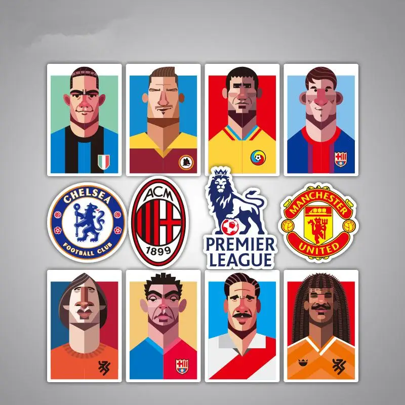 

35pcs/Lot No Repeat World Football Cool Graffiti Stickers Scrapbooking Skateboard Waterproof PVC Laptop Luggage Stickers Pack
