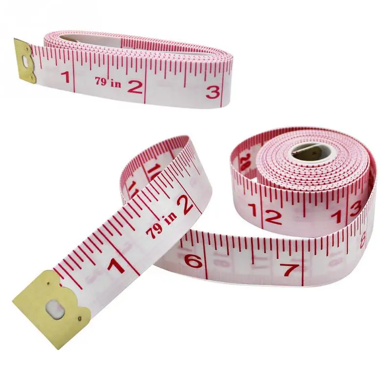 

New Portable 79inch/200cm Body Measuring Ruler Sewing Cloth Tailor Tape Measure Soft Flat Double-sided Soft Tape Measure Ruler