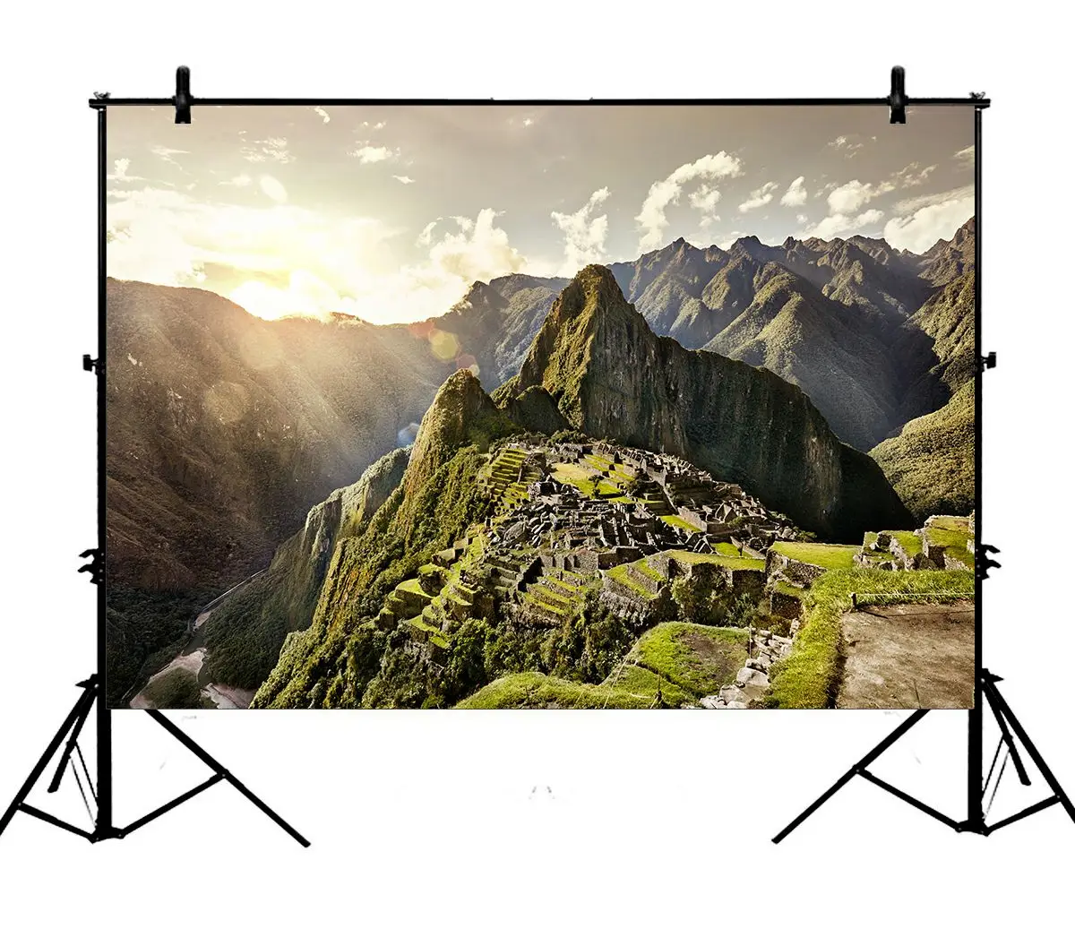 

5x7ft Machu Picchu Scenic Natural History Ruins Polyester Photo Background Portrait Backdrop