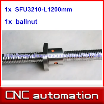 

ballscrew SFU3210 1200mm RM3210 Rolled Ball screw rail +1pc ballnut