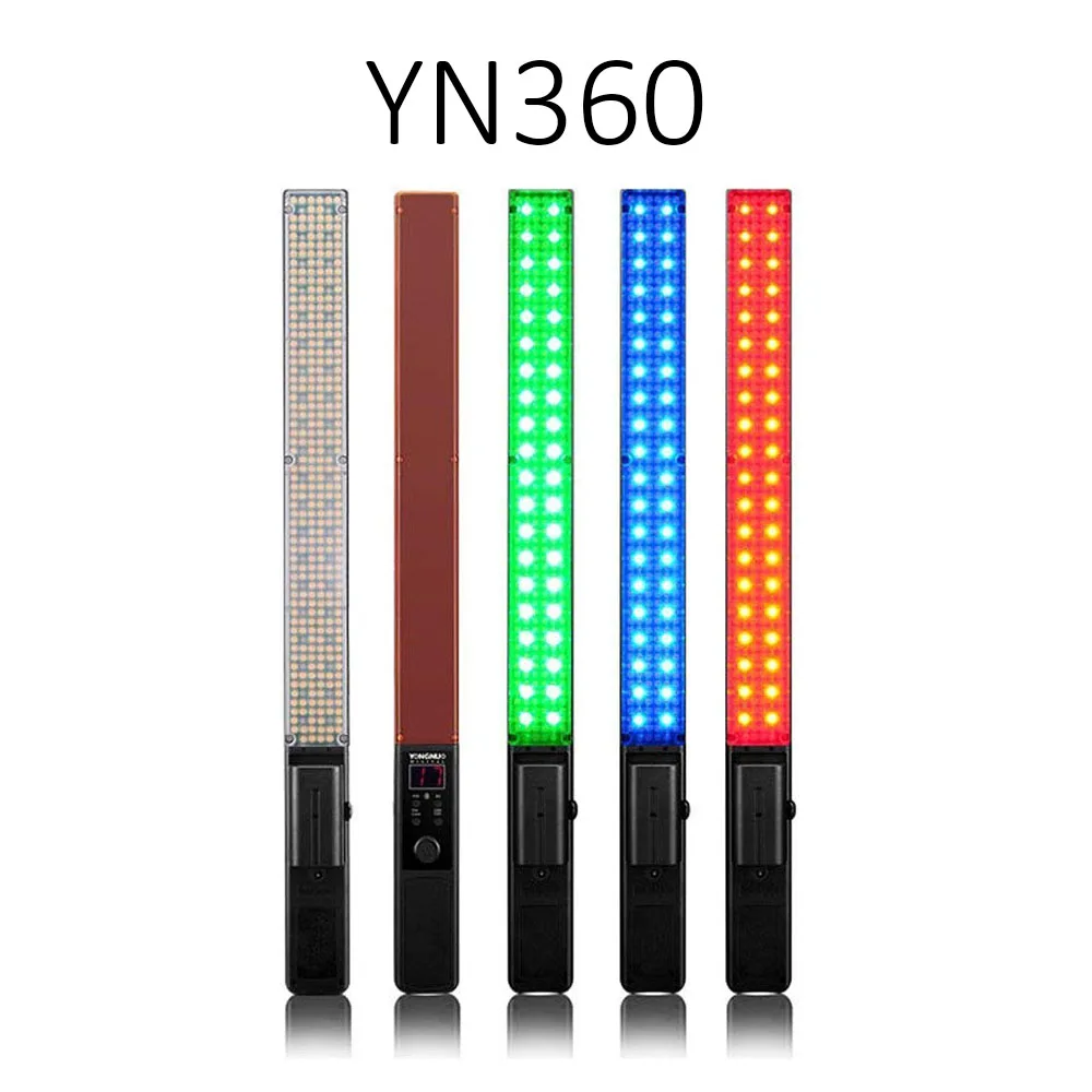 YONGNUO YN360/YN360II светодиодный светильник для фото и видео 3200 K-5500 K и RGB полноцветный портативный ручной светильник для фотосъемки