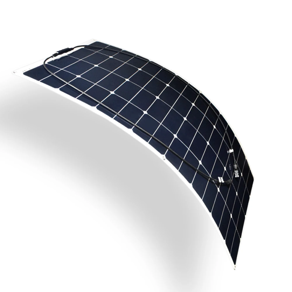 

Flexible Solar Panel Sun Power Solar Panels 100w 18V Lightweight Solar Power pannello solar for 12V fotovoltaica battery