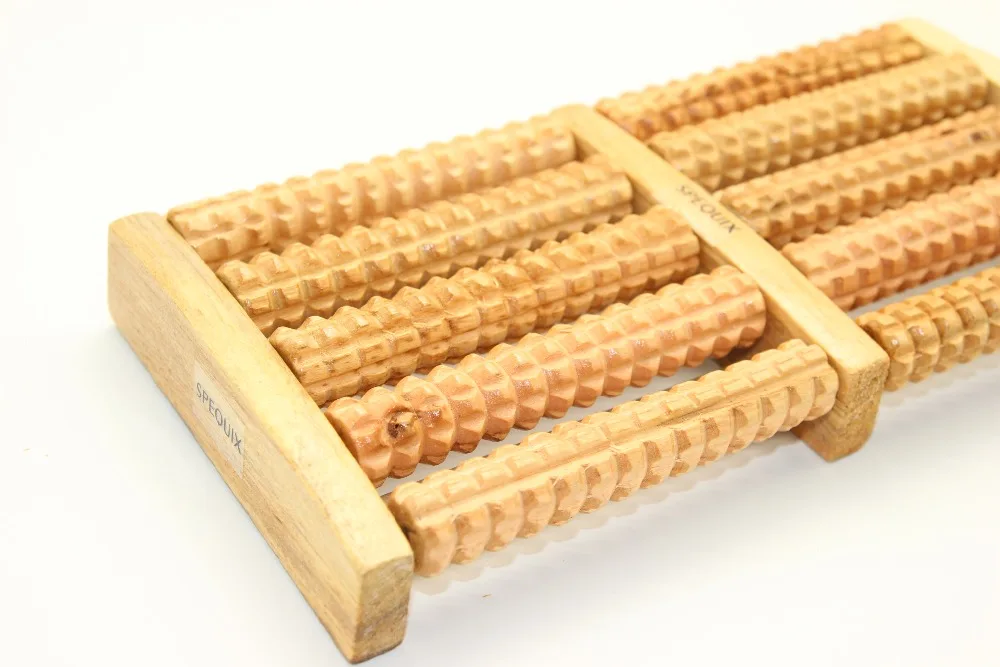 Деревянная Кожа для снятия стресса терапия здоровья RLAX массаж|wood roller foot massager|roller