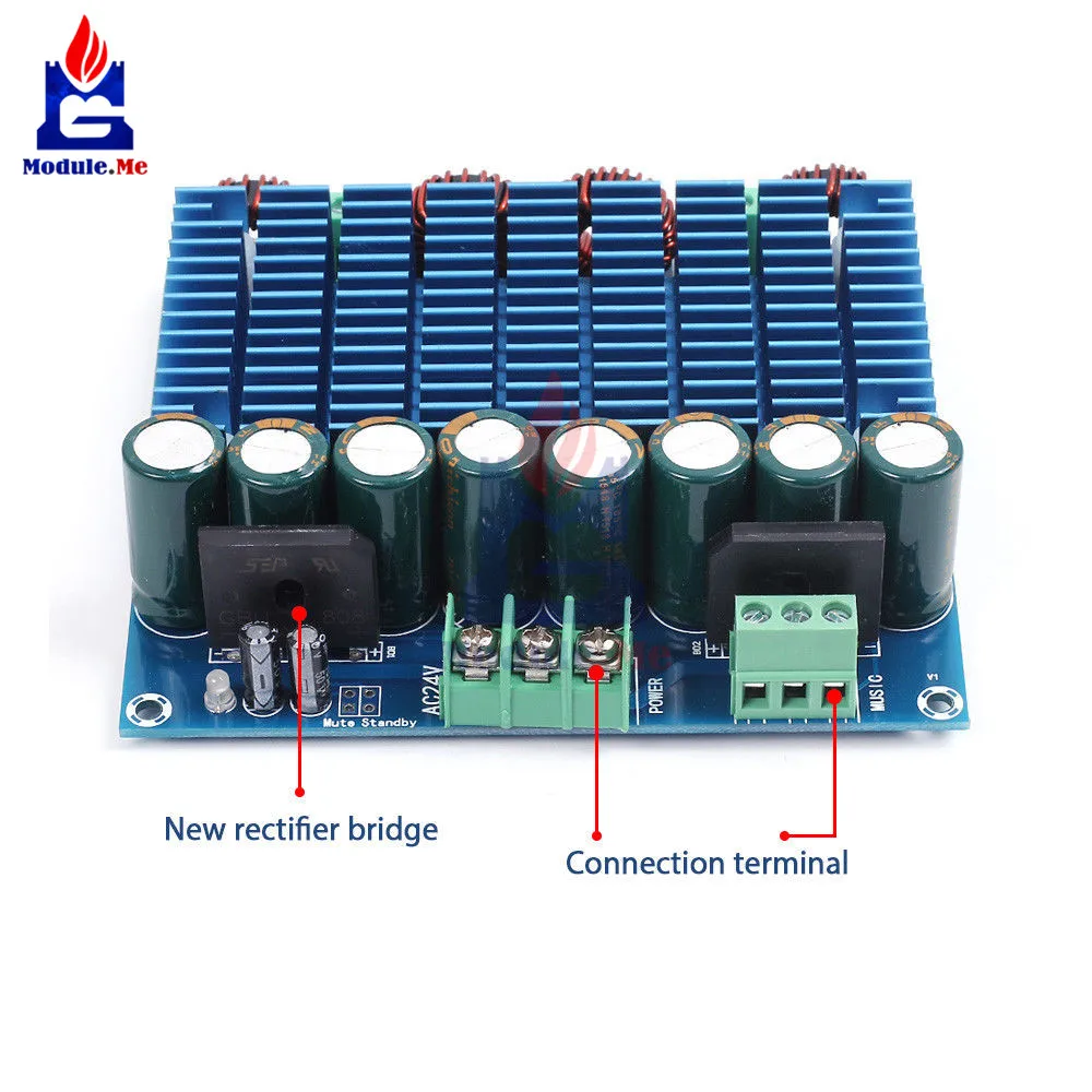 Стерео tda8954 го класса D 2x420 Вт 24 в перем. Тока двойной чип цифровой аудио hi fi