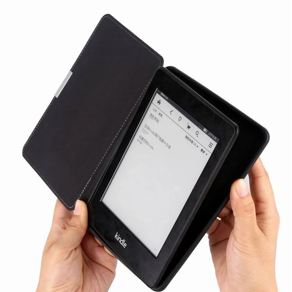 Защитный чехол из искусственной кожи для Amazon Kindle Paperwhite Generation 1 2 3 флип-чехол с защитой от падения