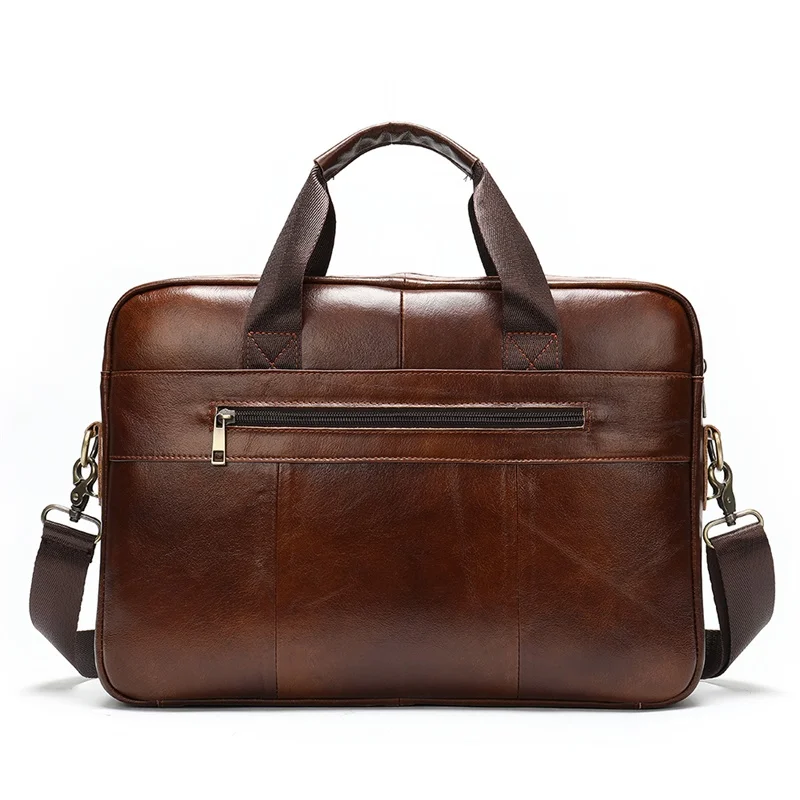 MVA Men's Briefcase man bag men's genuine leather laptop bag office bags for men business tote document leather briefcase 8824
