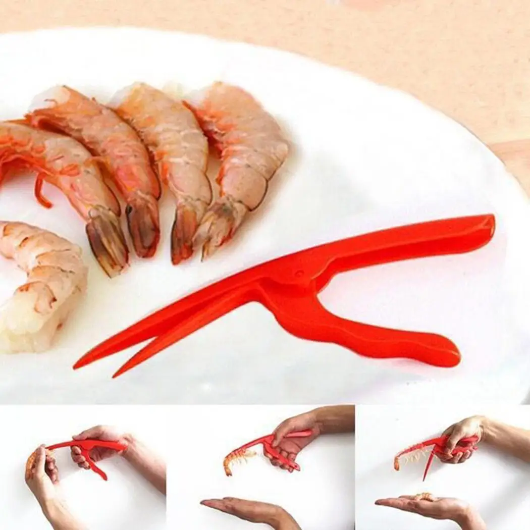 

Practical Durable Peel Shrimp Tool Prawn Manual Red Peeler Kitchen Gadgets