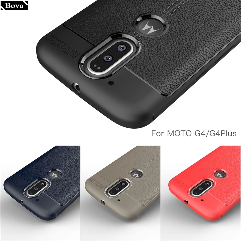 Мягкий ТПУ чехол для Motorola G4 TPU силиконовый Защитный телефона Moto Plus/G4 Кожаный Стиль