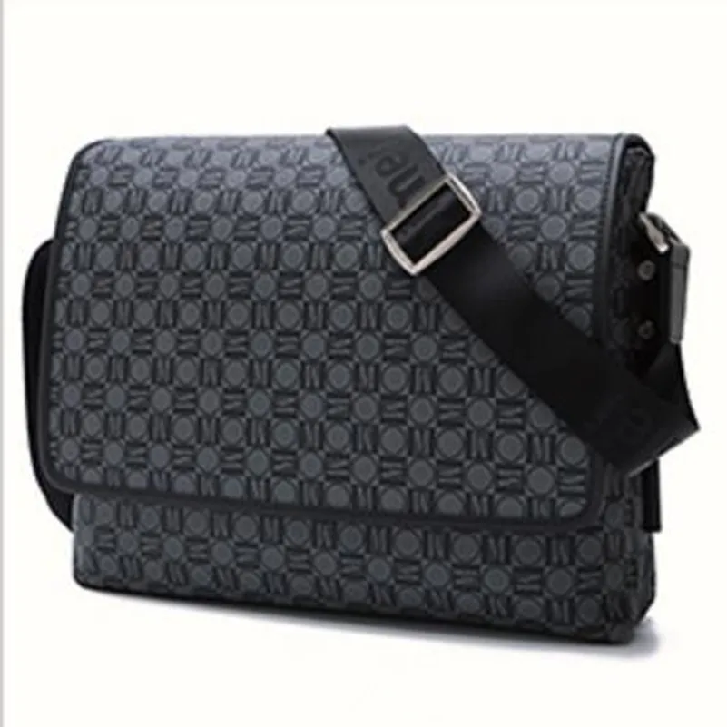 

QXNINGJIA DISTRICT Damier canvas Men's casual briefcase shoulder diagonal bag Damier Graphite Canvas DISTRICT bag free shipping