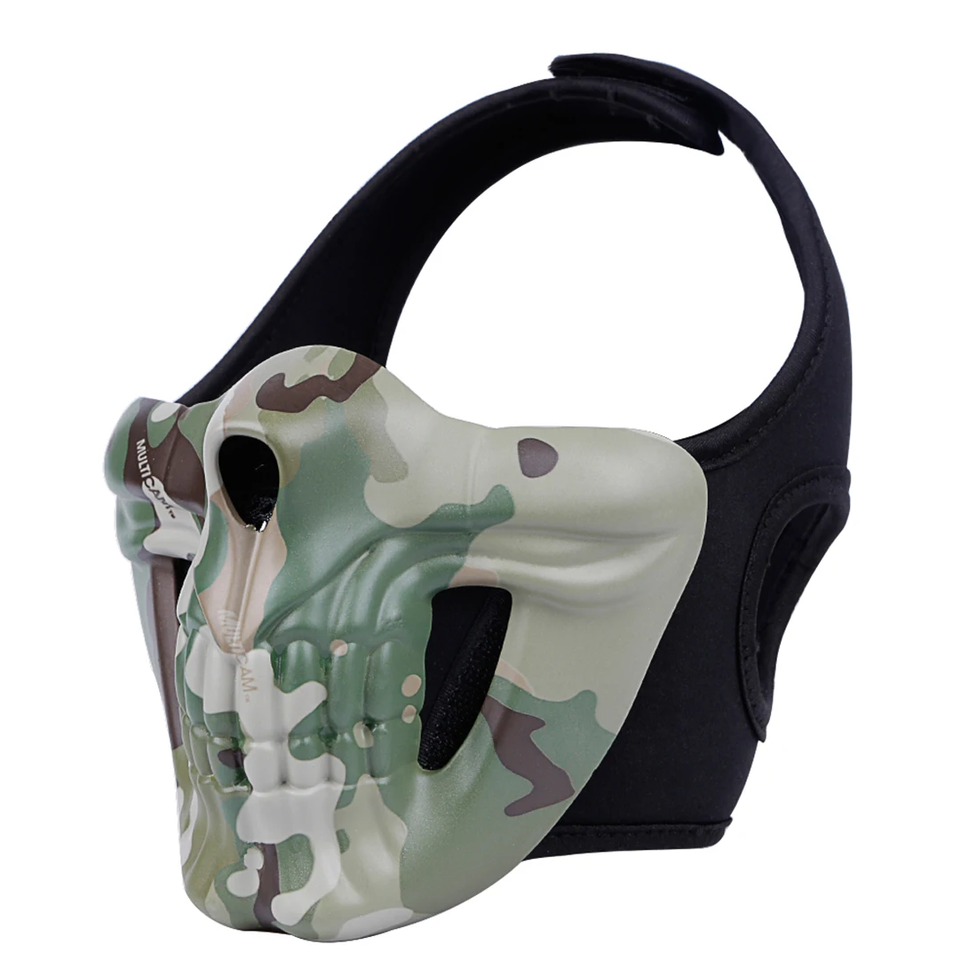 

Surwish Multi-function Military Tactical Skull Half Face Mask for Nerf/for Airsoft Outdoor Tactical Game Festival Activities