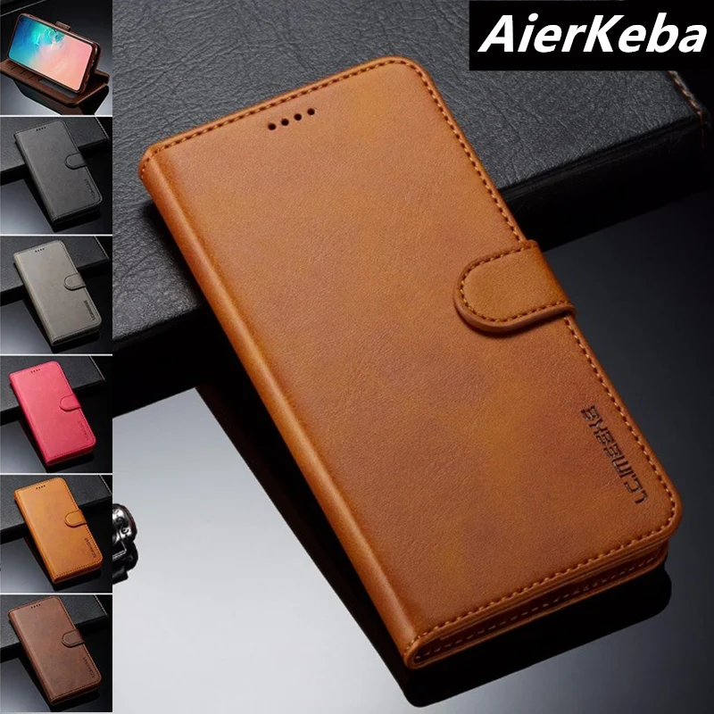 

Luxury leather Case For Samsung Galaxy S10 Pus S10 S10e S10 S9 S9+ S8 S7 edge S7 A10-A80 With Retro Leather Flip Phone Wallet
