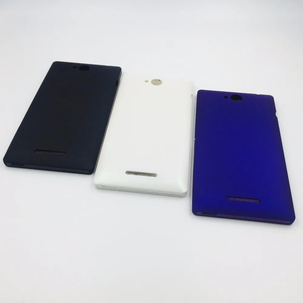 5,0 дюйма задняя крышка для sony Xperia C C2304 C2305 S39 S39h S39c корпус крышка батареи чехол