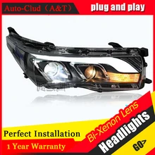 Auto Clud 2014 2015 for toyota corolla headlights LED guide DRL tears eyes car styling H7