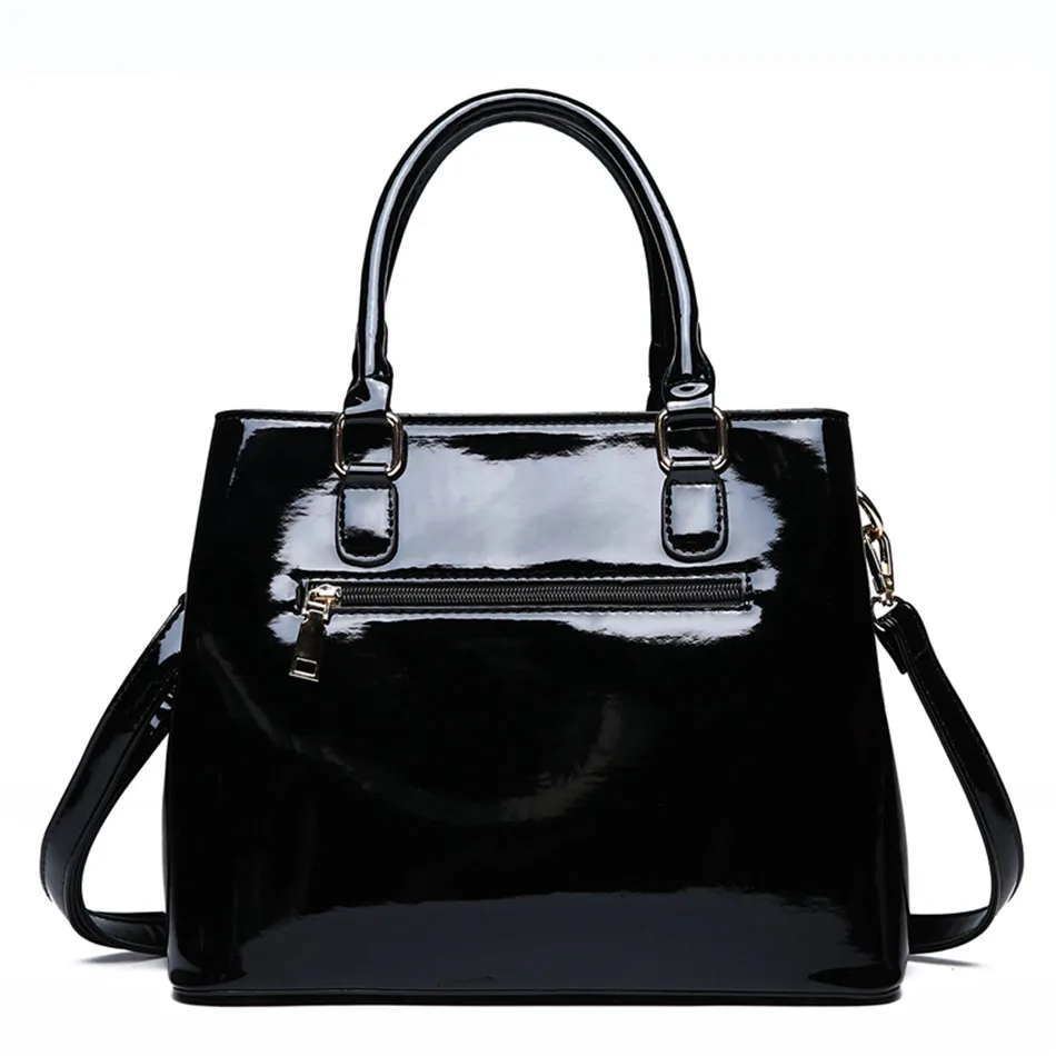 Аллигатор Повседневная сумка дизайнерские сумки Высокое качество Глянцевая искусственная кожа роскошные сумки через плечо для женщин Sac основной Femme