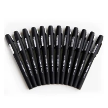 1 шт. 1,0 мм черная профессиональная Ручка-роллер гелевая чернильная ручка офисные принадлежности аксессуары для стола
